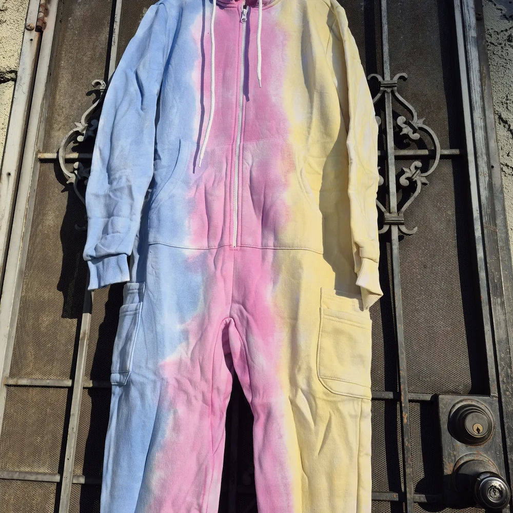 Colorful Tie-Dye Hooded Onesie - Picture 6 of 7